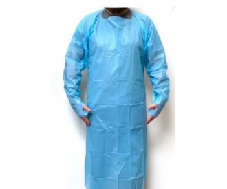 DISPOSABLE THUMB LOOP FLUID PROTECTION GOWNS (5)